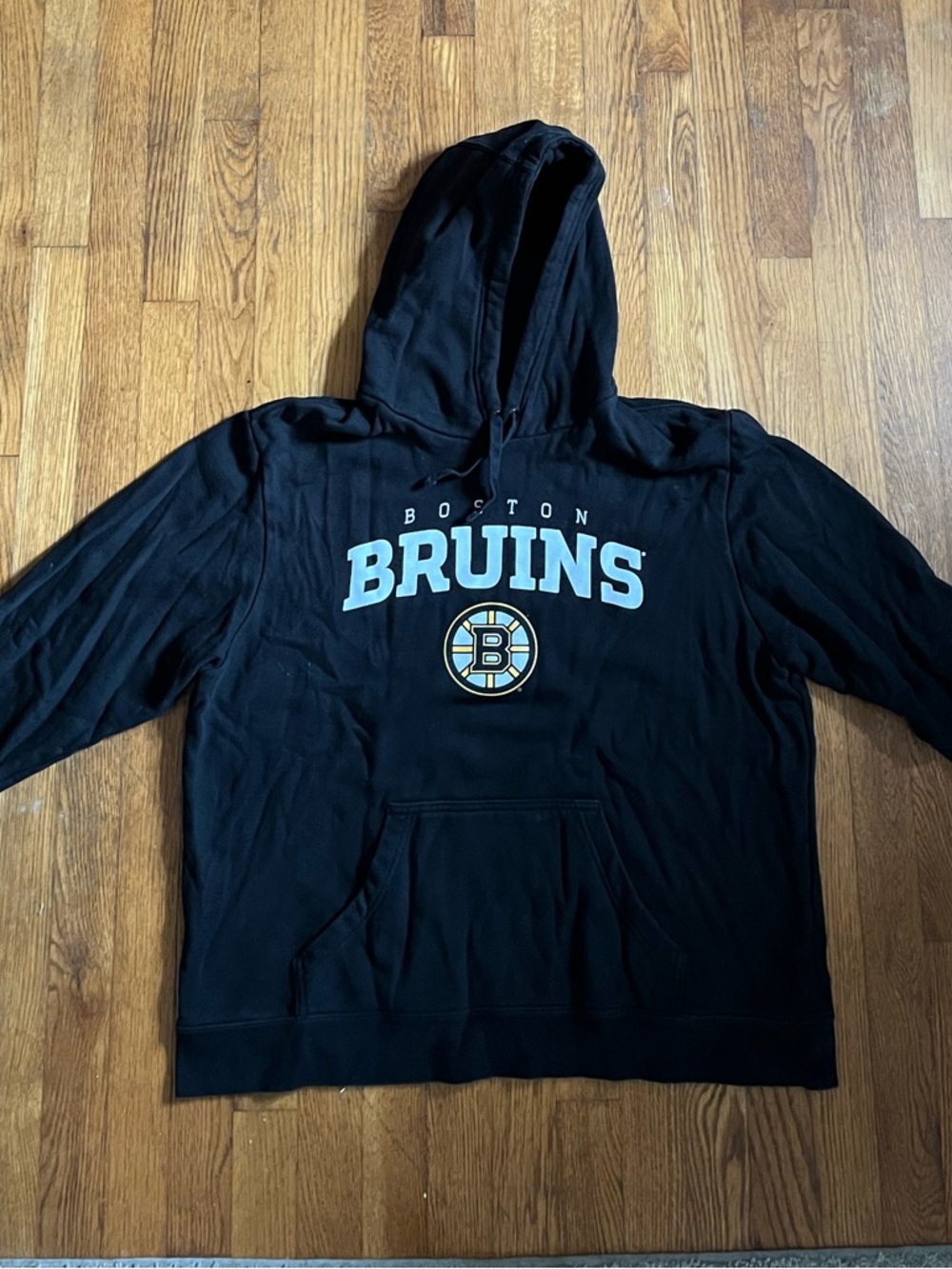 Fanatics Black Pullover Hoodie with White Logo